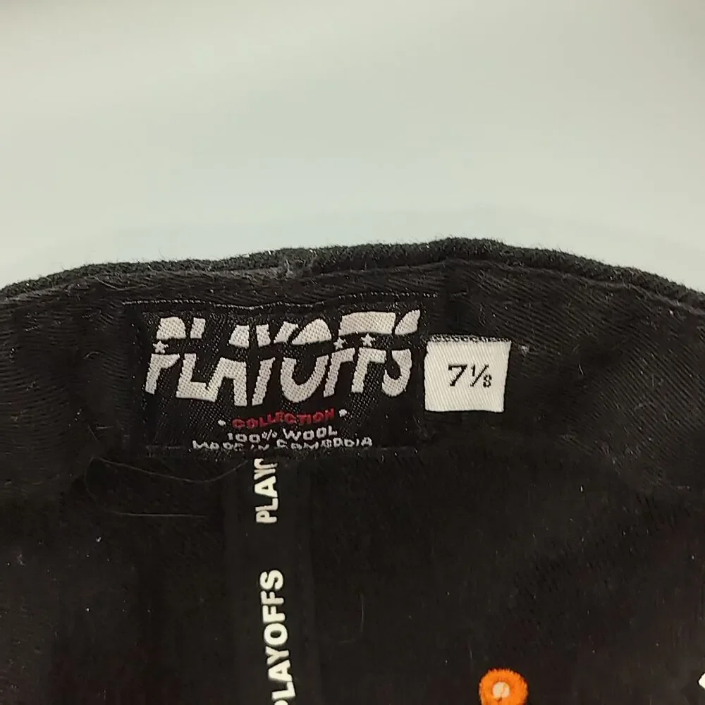 San Francisco Giants Playoff Collection Baseball Cap Hat Size 7 3/8 Black Orange